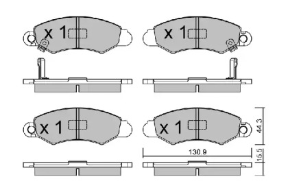 Комплект тормозных колодок AISIN BPSZ-1903